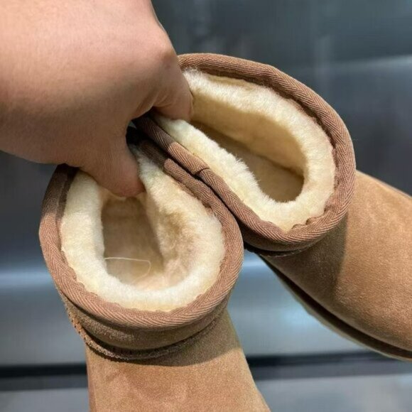 UGG Women's Boots Classic Ultra Mini New Heights chestnut - Picture 4 of 7